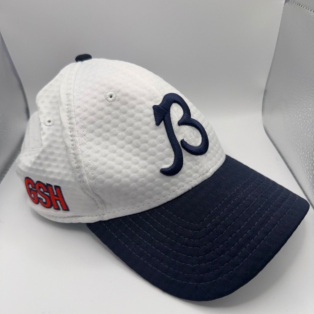 New Era 9FORTY Chicago Bears Hat White Navy GSH Snapback NFL B Logo Cap